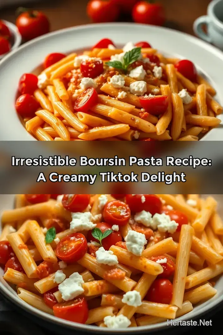 Irresistible Boursin Pasta Recipe: A Creamy TikTok Delight