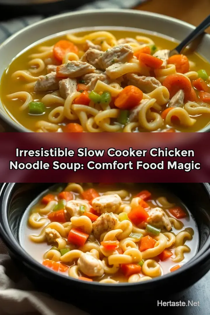 Irresistible Slow Cooker Chicken Noodle Soup: Comfort Food Magic