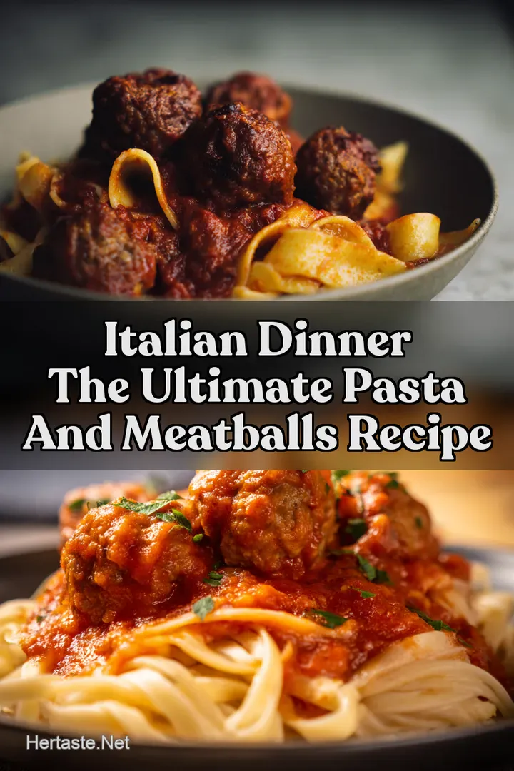 Italian Dinner The ULTIMATE pasta and meatballs recipe