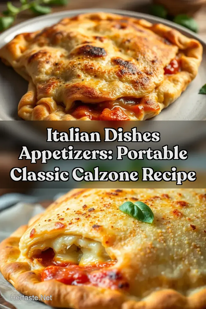 Italian Dishes Appetizers: Portable Classic calzone recipe