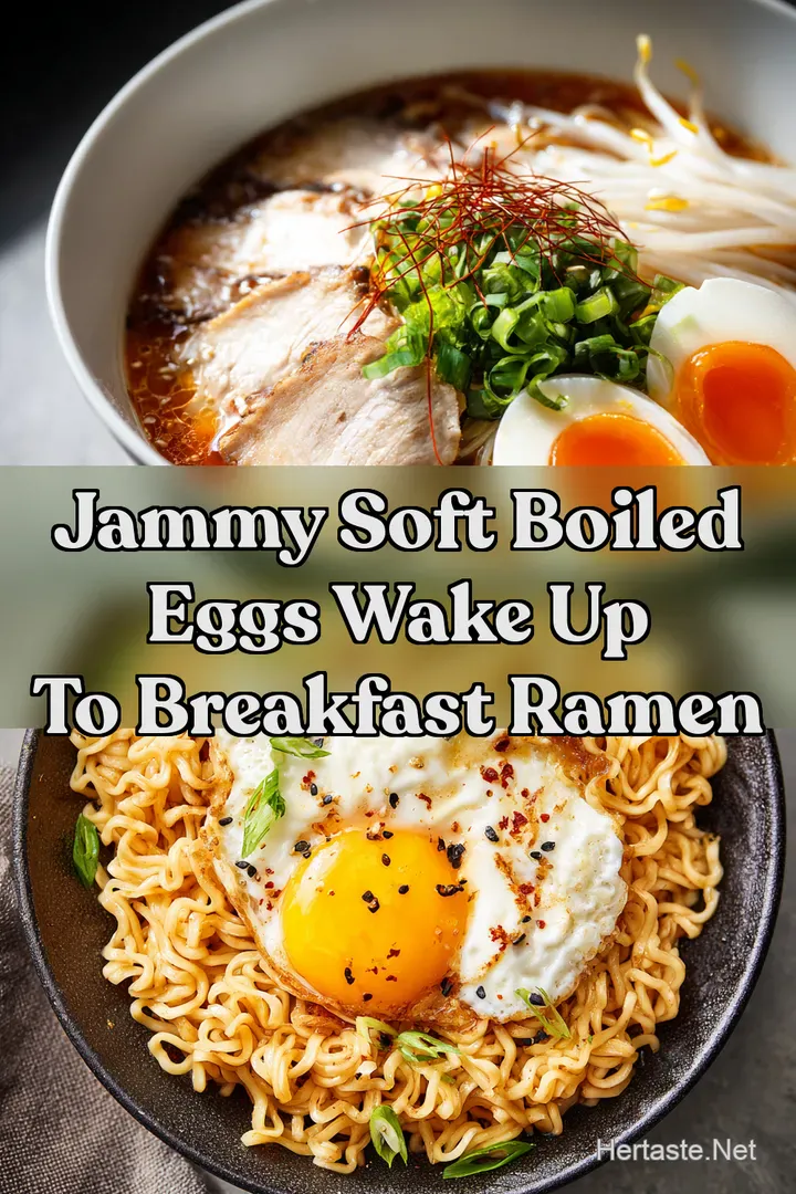 Jammy Soft Boiled Eggs Wake Up To Breakfast Ramen : PIN FOR LATER Jammy Soft Boiled Eggs Wake Up To Breakfast Ramen