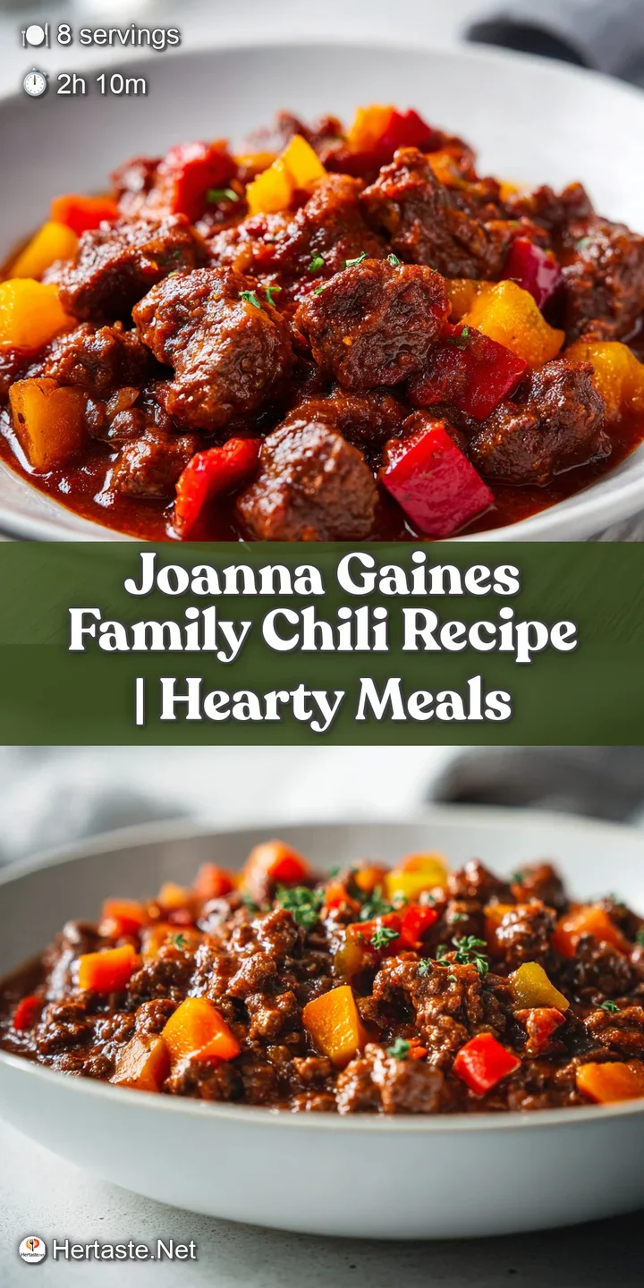 Close-up of chunky, steaming red chili with glistening bits of beef and soft kidney beans in a deep terracotta bowl.