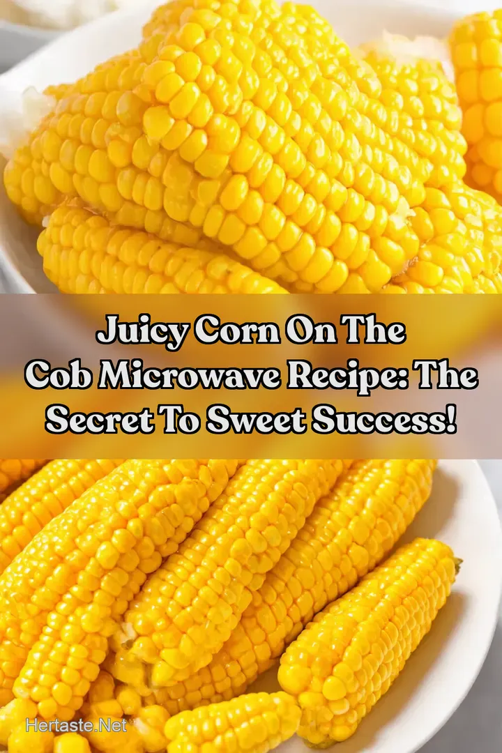 Juicy Corn On The Cob Microwave Recipe: The Secret To Sweet Success! : PIN FOR LATER Juicy Corn On The Cob Microwave Recipe: The Secret To Sweet Success!