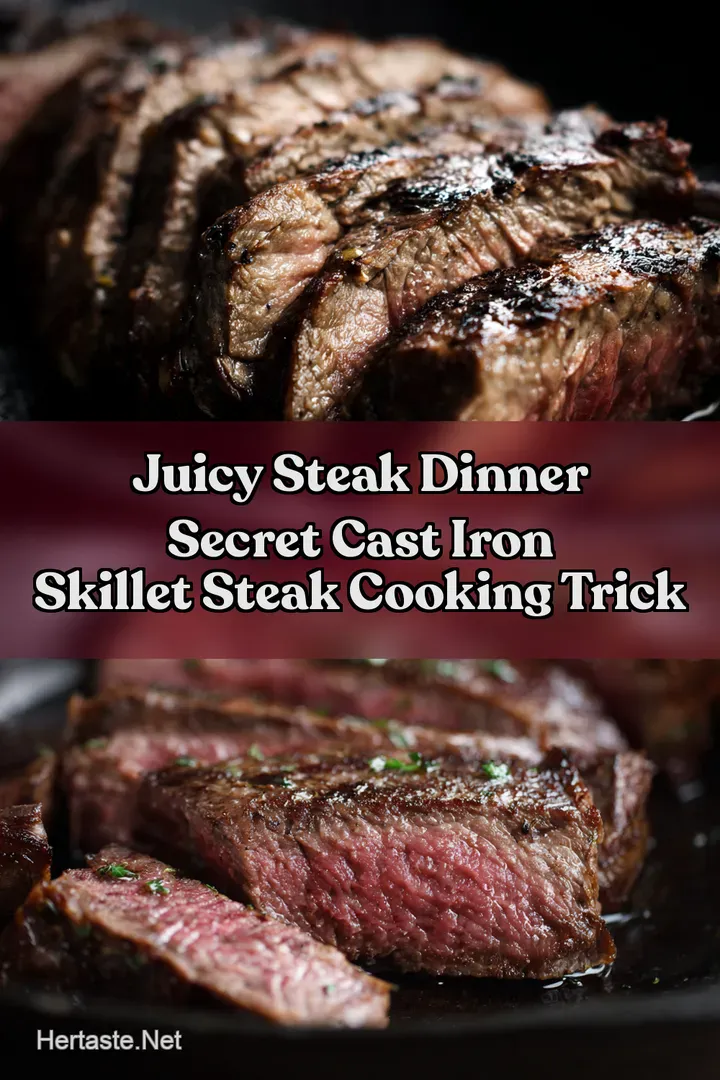 Juicy Steak Dinner Secret Cast Iron Skillet Steak Cooking Trick : PIN FOR LATER Juicy Steak Dinner Secret Cast Iron Skillet Steak Cooking Trick