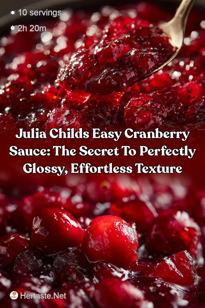 Julia Childs Easy Cranberry Sauce: The Secret to Perfectly Glossy Effortless Texture