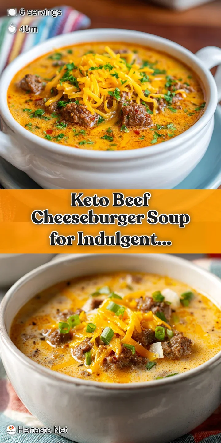 Close-up shot of creamy soup, ground beef visible, with melted cheese dripping down the side of a partially submerged spoon.