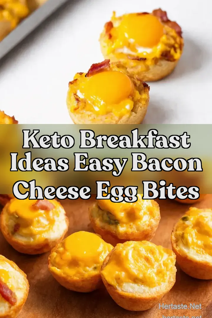 Keto Breakfast Ideas Easy Bacon Cheese Egg Bites