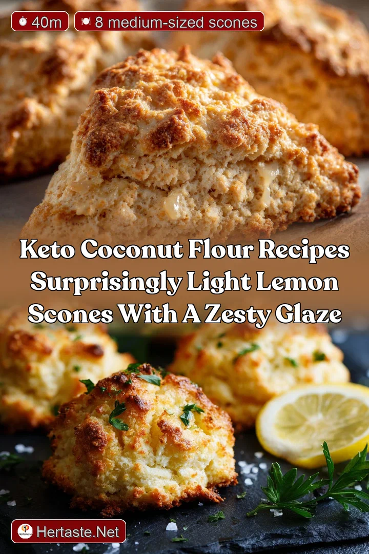 Keto Coconut Flour Recipes Surprisingly Light Lemon Scones with a Zesty Glaze