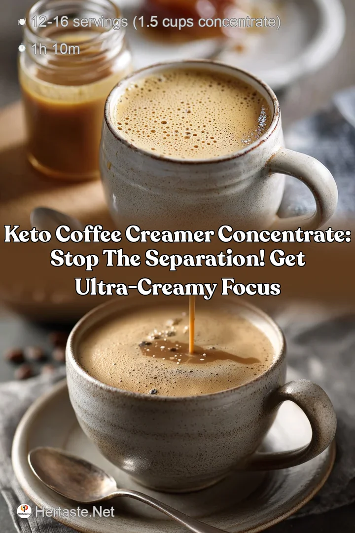 Keto Coffee Creamer Concentrate: Stop the Separation! Get Ultra-Creamy Focus