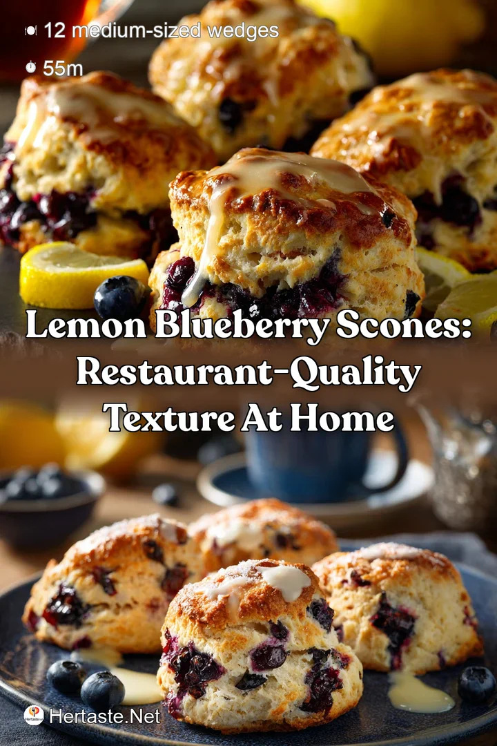 Lemon Blueberry Scones: Restaurant-Quality Texture at Home