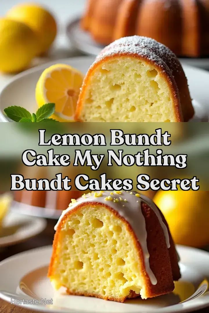 Lemon Bundt Cake My Nothing Bundt Cakes Secret