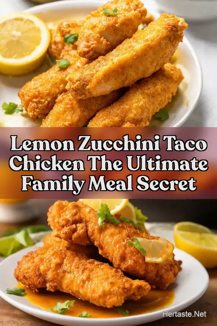 Lemon Zucchini Taco Chicken The Ultimate Family Meal Secret