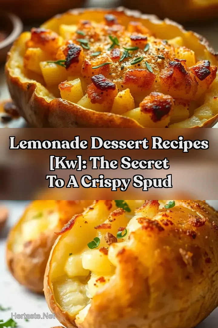 Lemonade Dessert Recipes [kw]: The Secret to a Crispy Spud