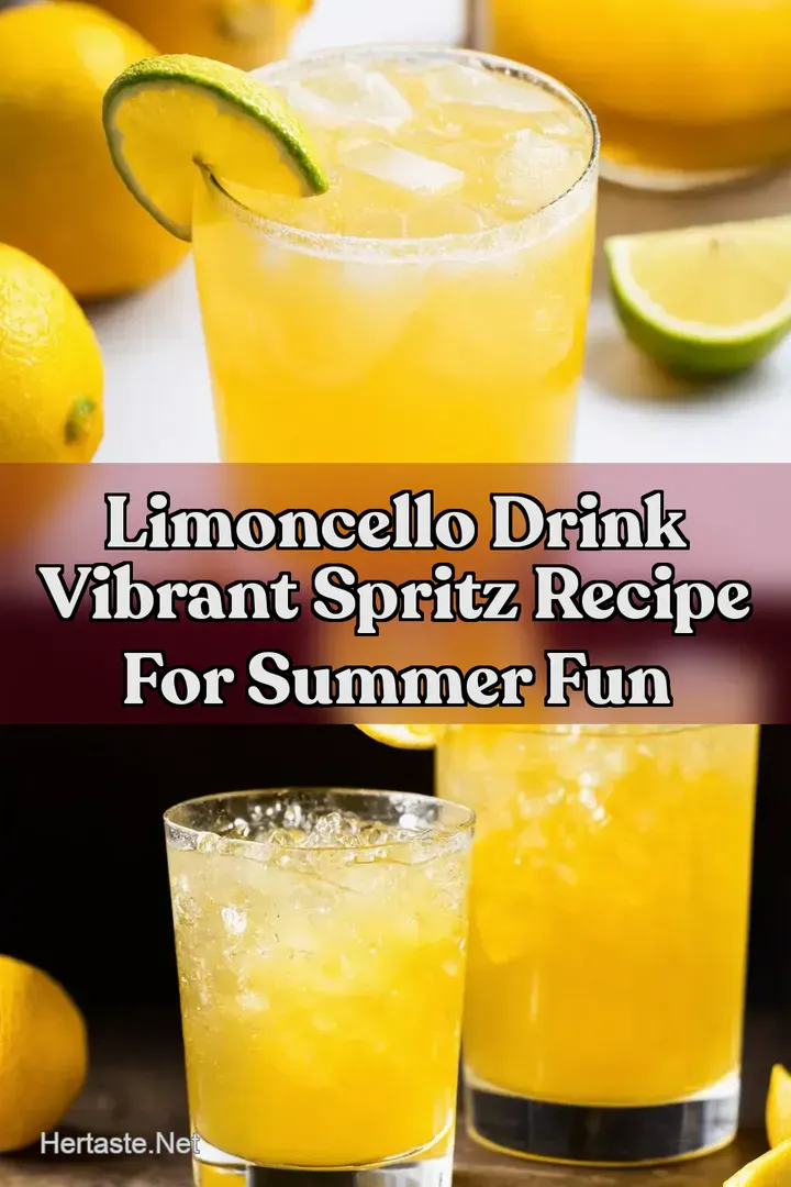 Limoncello Drink Vibrant Spritz Recipe for Summer Fun : PIN FOR LATER Limoncello Drink Vibrant Spritz Recipe for Summer Fun