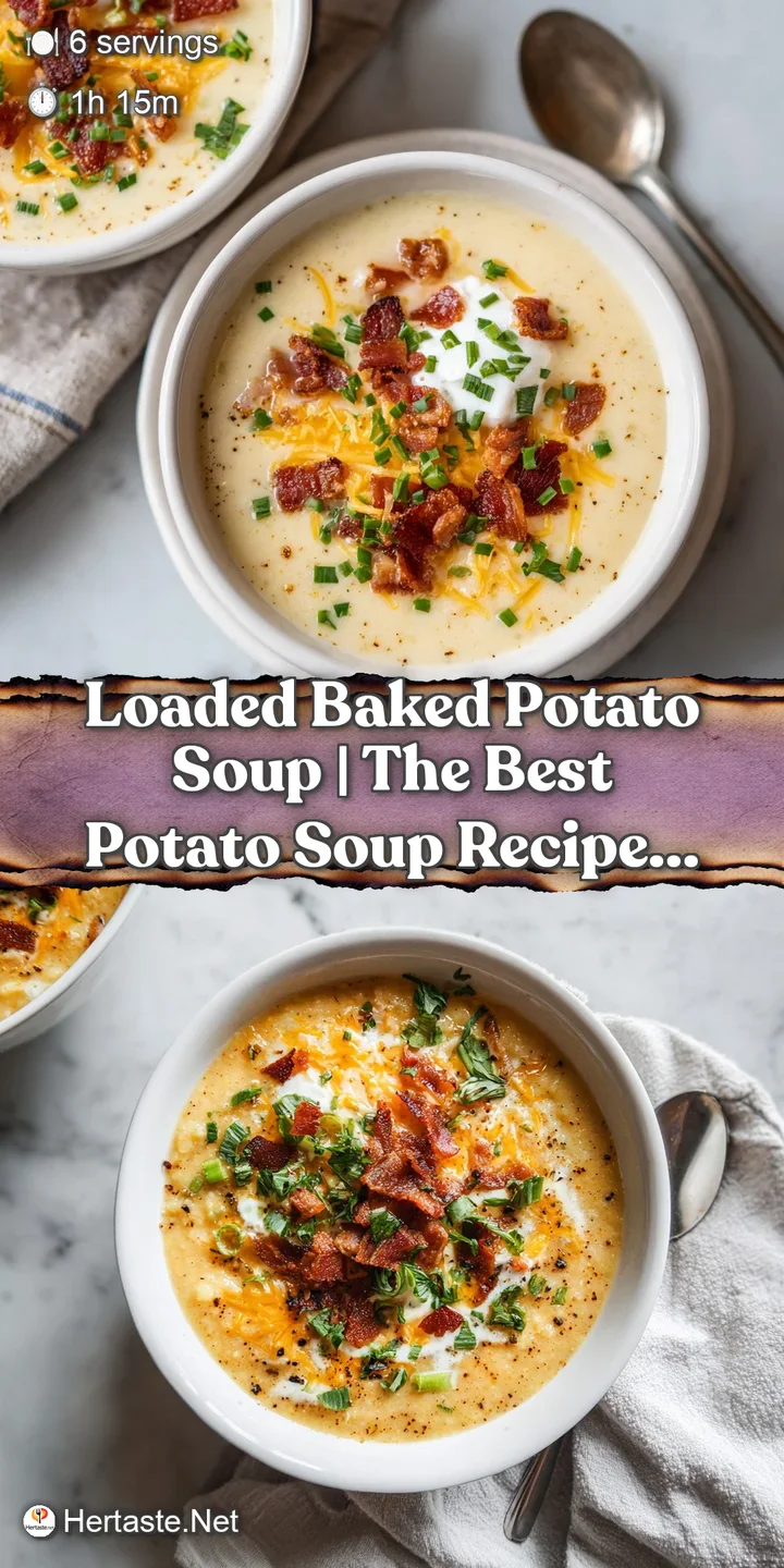 Close-up of a spoonful of velvety potato soup, showcasing fluffy mashed potato texture and glistening bacon crumbles.