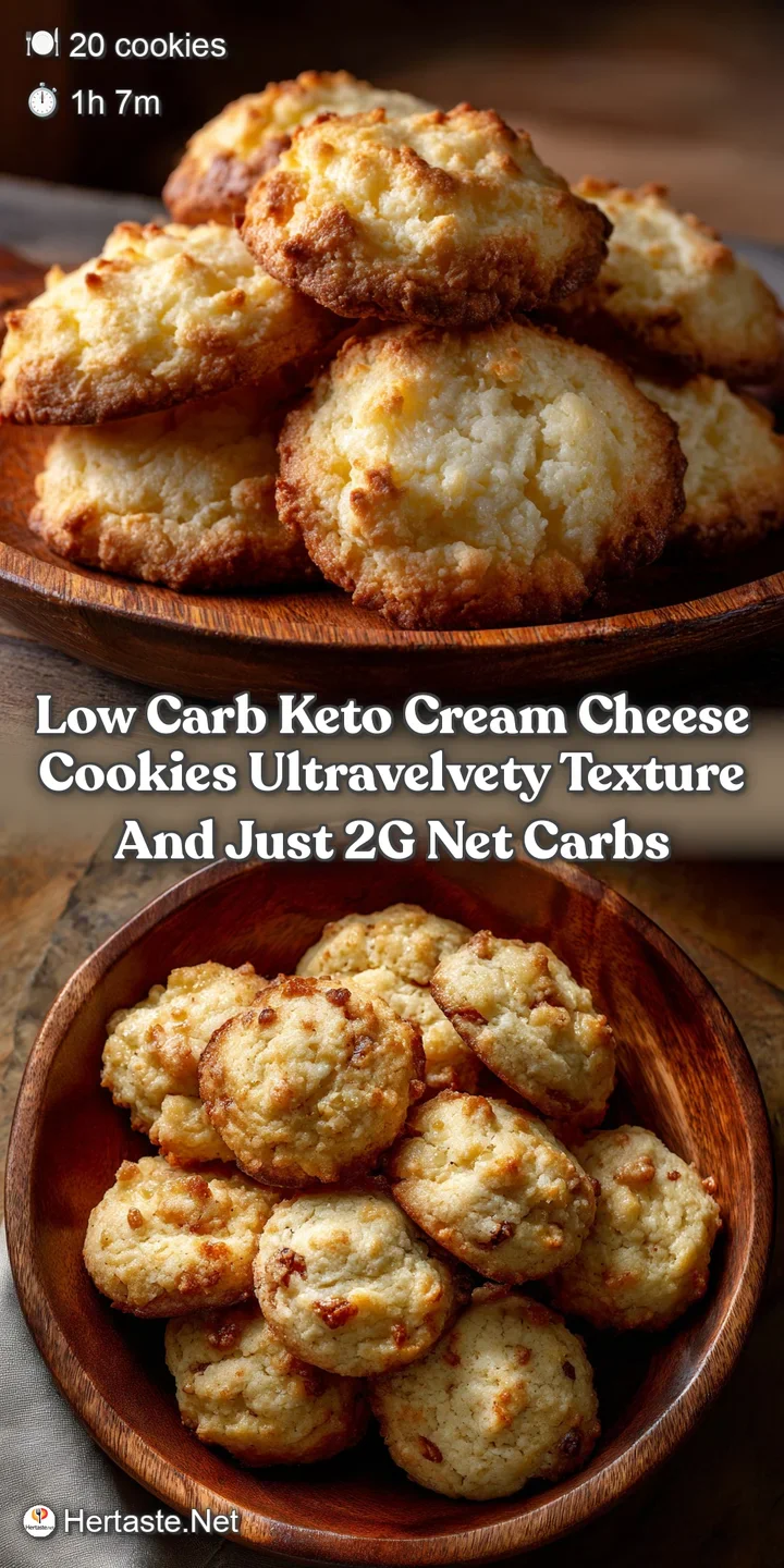 Low Carb Keto Cream Cheese Cookies UltraVelvety Texture and Just 2g Net Carbs