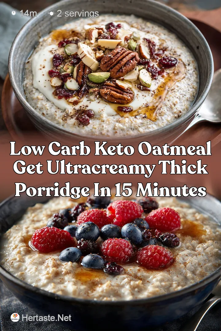 Low Carb Keto Oatmeal Get UltraCreamy Thick Porridge in 15 Minutes