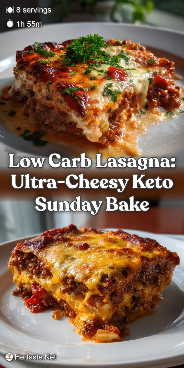 Low Carb Lasagna: Ultra-Cheesy Keto Sunday Bake
