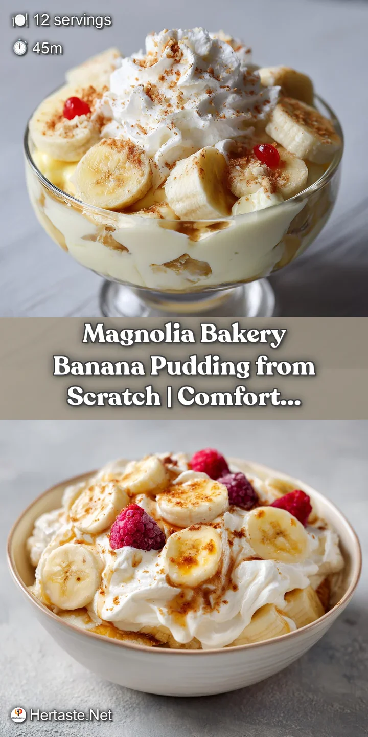 Close-up of luscious banana pudding, revealing smooth cream, tender wafer pieces, and fresh banana slices.