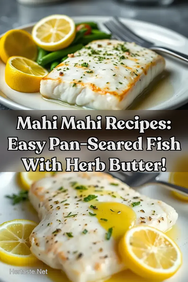 Mahi Mahi Recipes: Easy Pan-Seared Fish with Herb Butter! : PIN FOR LATER Mahi Mahi Recipes: Easy Pan-Seared Fish with Herb Butter!