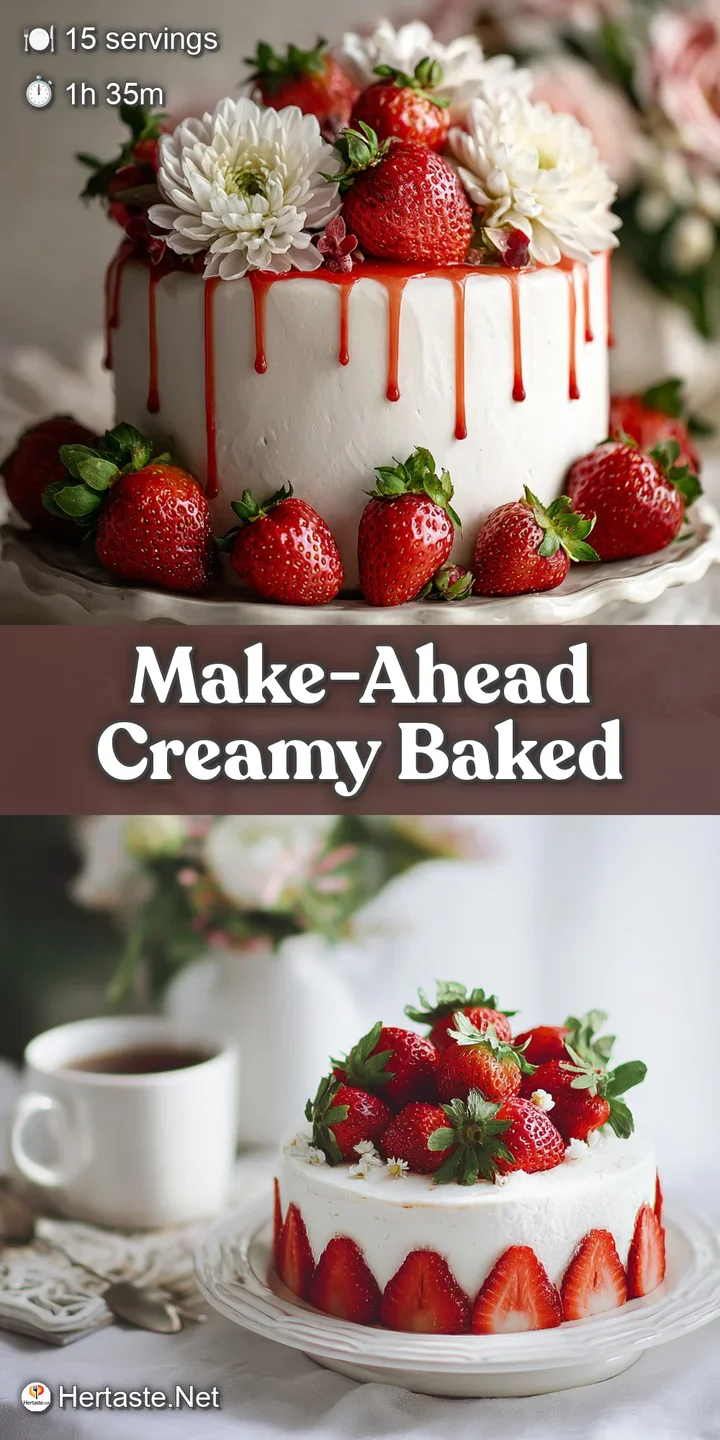 Close-up of cake layers: bright red strawberries, creamy custard, and fluffy cake. Inviting texture and colors for sharing.