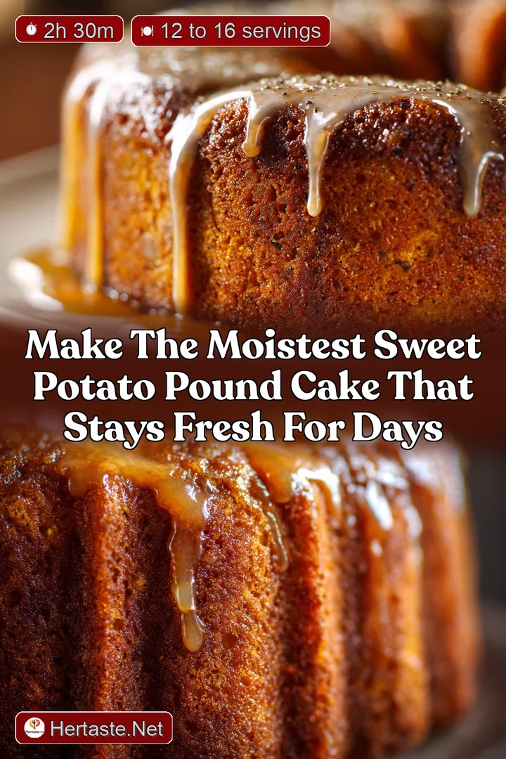 Make the moistest Sweet Potato Pound Cake that stays fresh for days