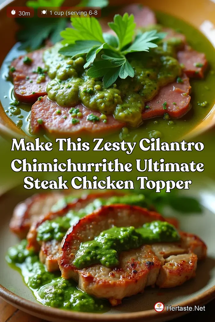 Make This Zesty Cilantro ChimichurriThe Ultimate Steak Chicken Topper