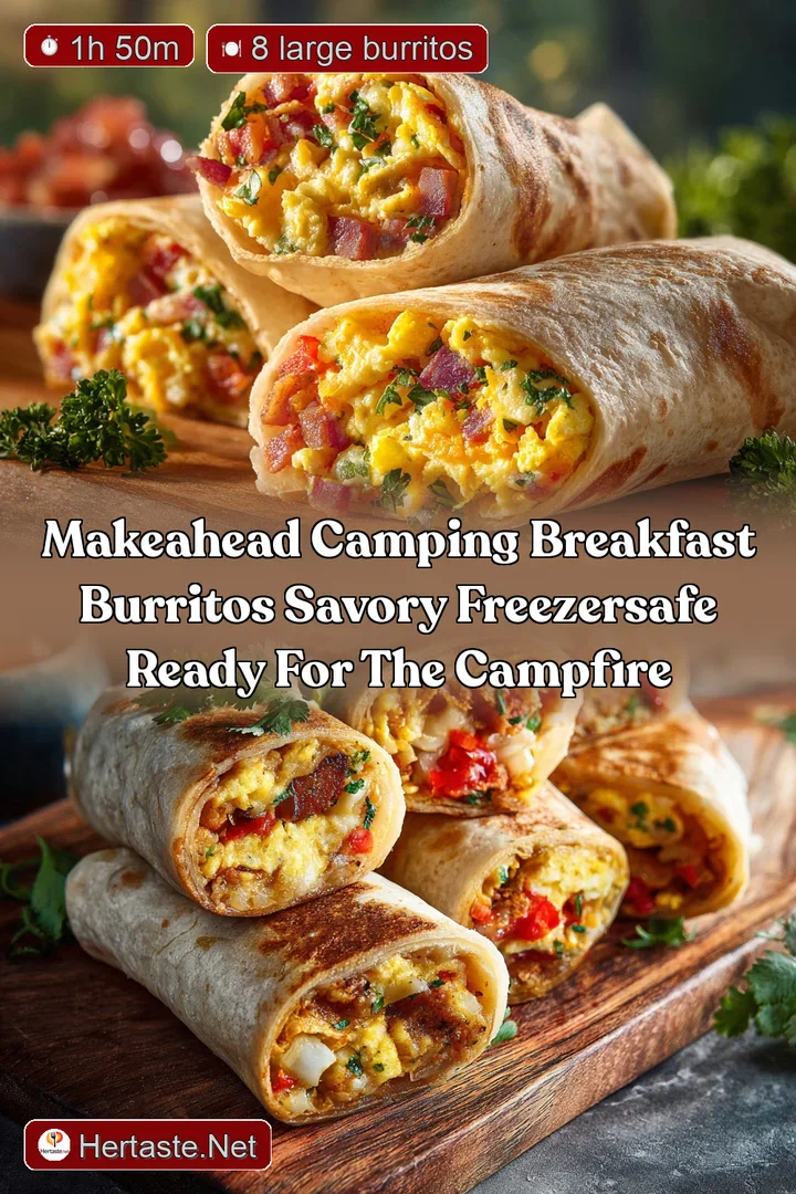MakeAhead Camping Breakfast Burritos Savory FreezerSafe Ready for the Campfire