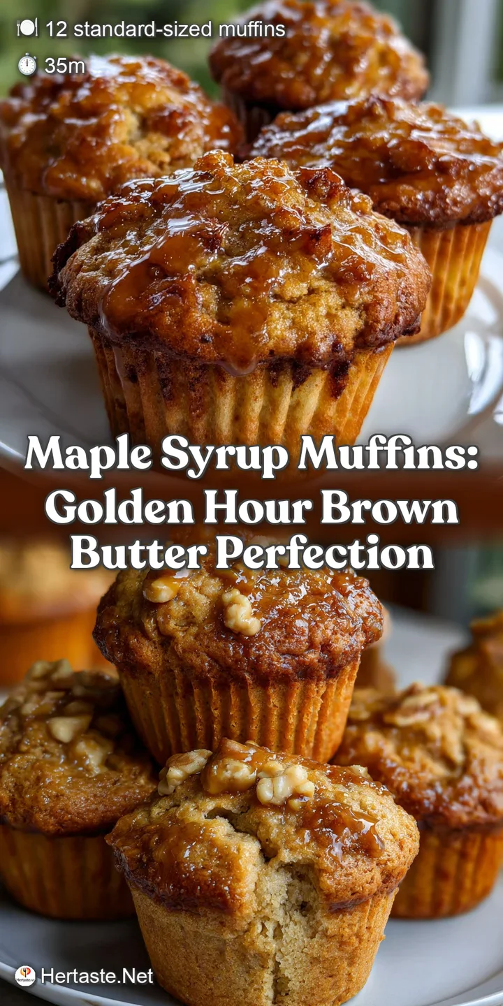 Maple Syrup Muffins: Golden Hour Brown Butter Perfection