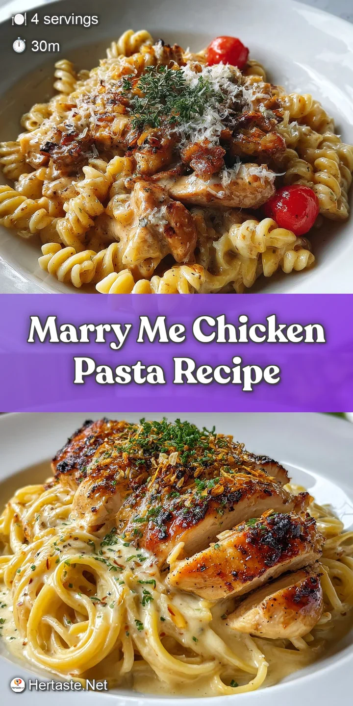 Close-up of glistening pasta coated in a rich, sun-dried tomato cream sauce, featuring tender chicken pieces.