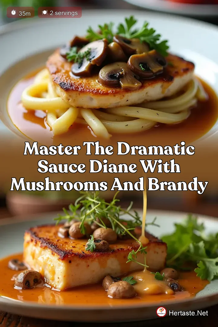 Master the Dramatic Sauce Diane with Mushrooms and Brandy