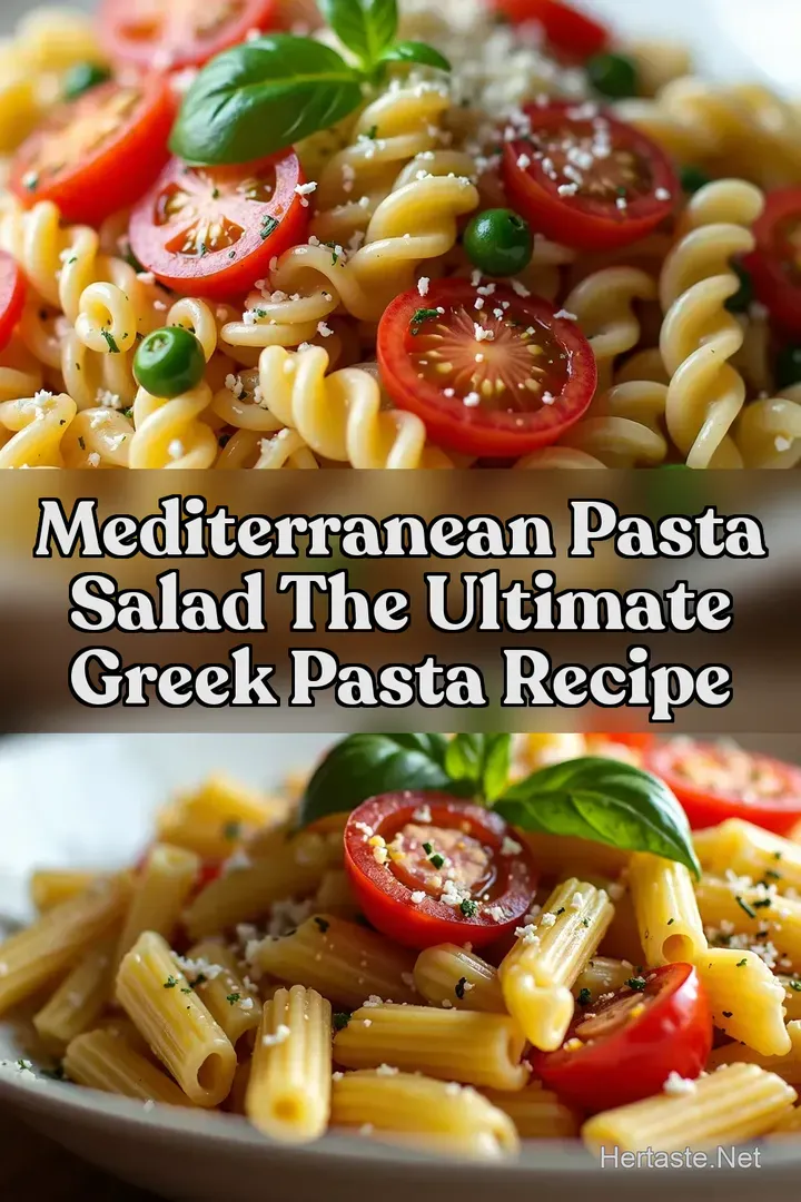 Mediterranean Pasta Salad The Ultimate Greek Pasta Recipe