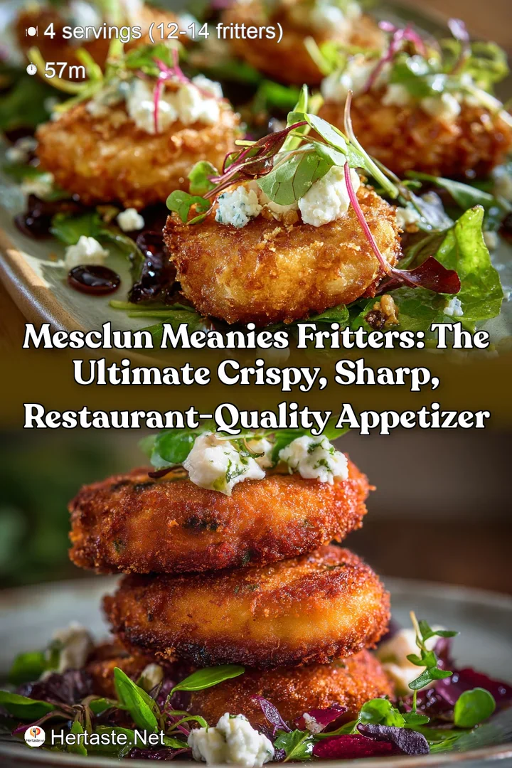 Mesclun Meanies Fritters: The Ultimate Crispy Sharp Restaurant-Quality Appetizer