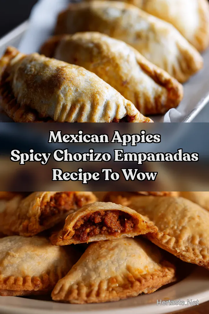 Mexican Appies Spicy Chorizo Empanadas Recipe to Wow : PIN FOR LATER Mexican Appies Spicy Chorizo Empanadas Recipe to Wow