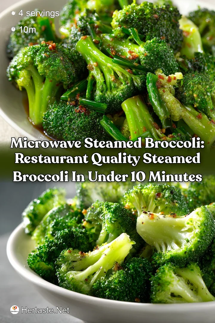 Microwave Steamed Broccoli: Restaurant Quality Steamed Broccoli in Under 10 Minutes