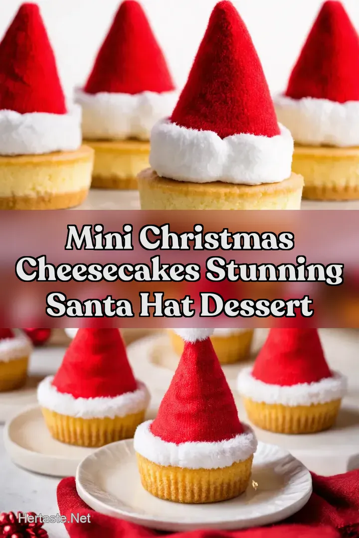 Mini Christmas Cheesecakes Stunning Santa Hat Dessert