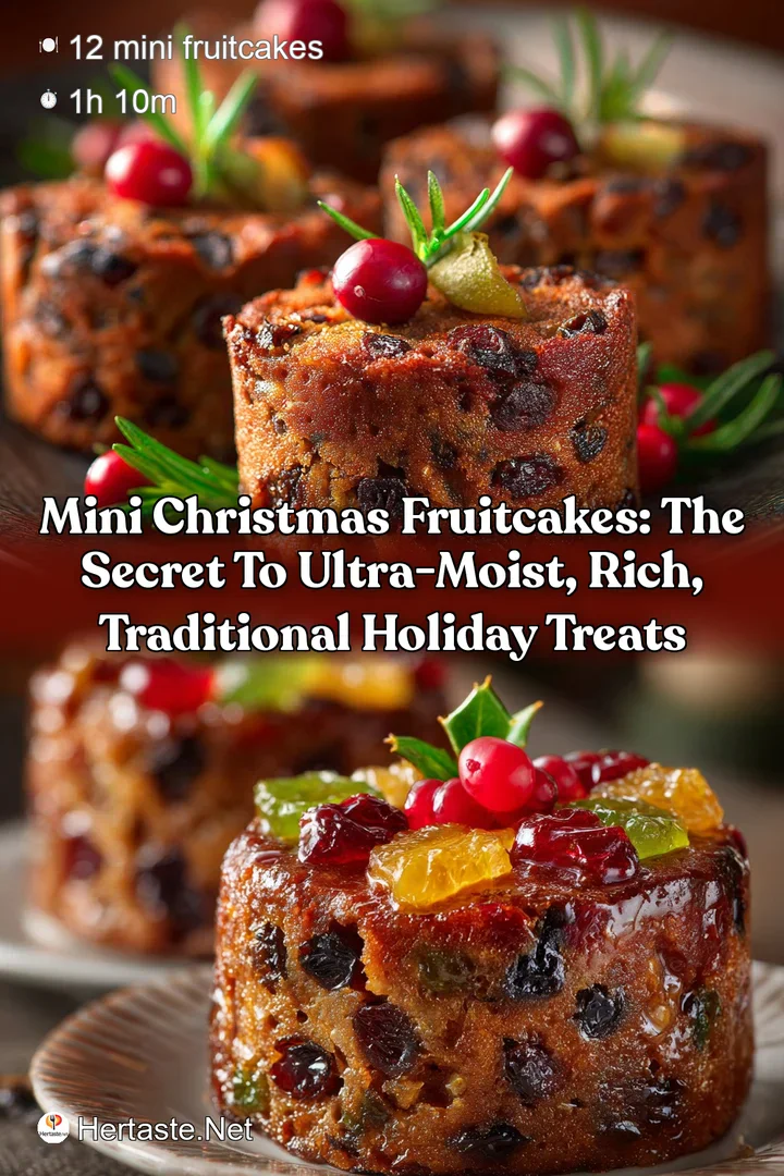 Mini Christmas Fruitcakes: The Secret to Ultra-Moist Rich Traditional Holiday Treats