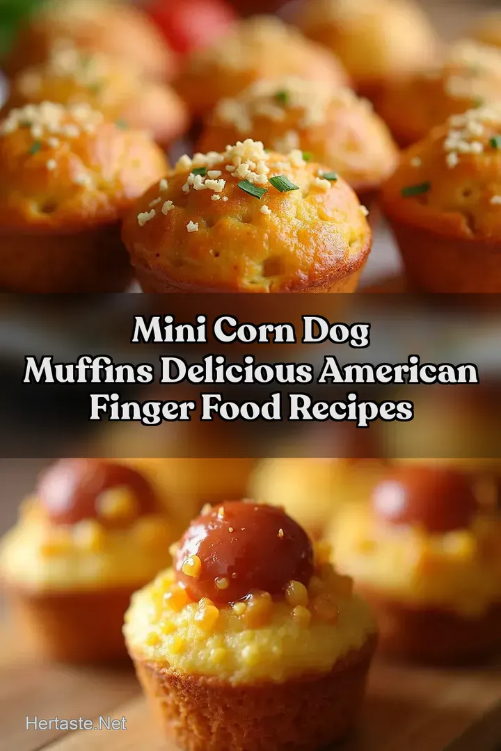 Mini Corn Dog Muffins Delicious American Finger Food Recipes