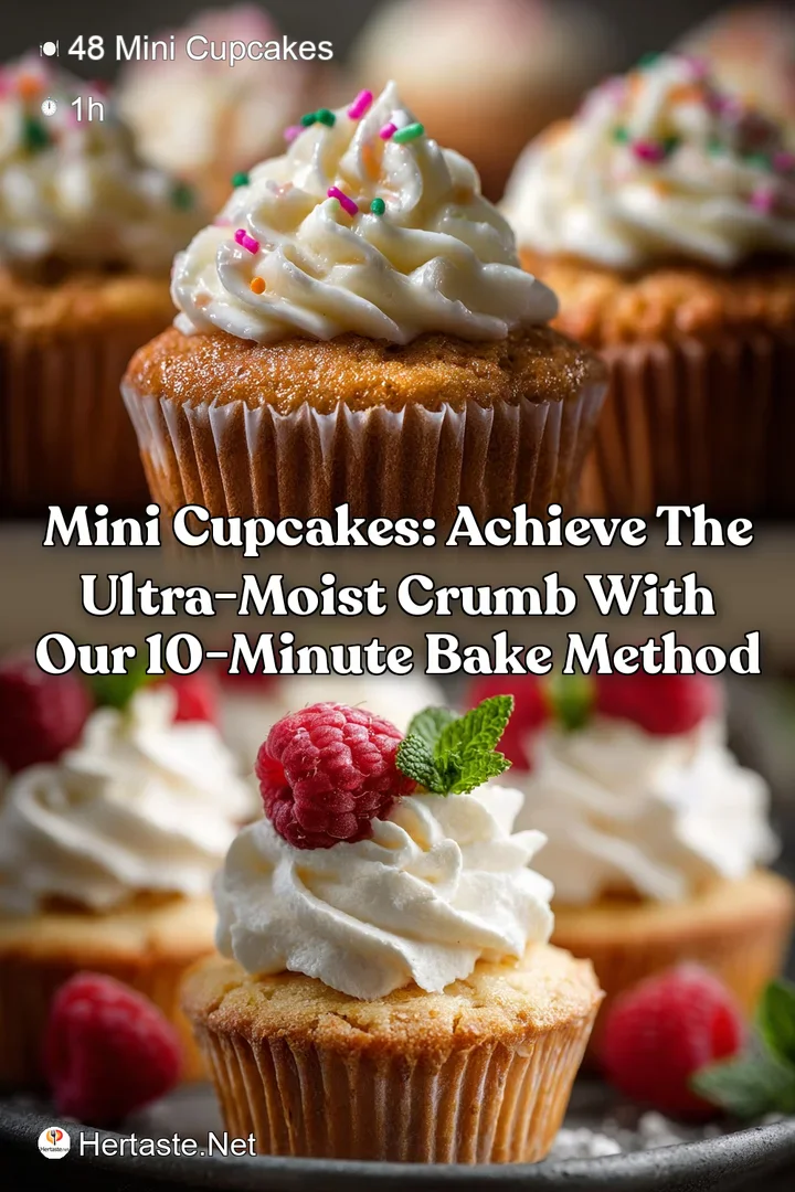 Mini Cupcakes: Achieve the Ultra-Moist Crumb with Our 10-Minute Bake Method