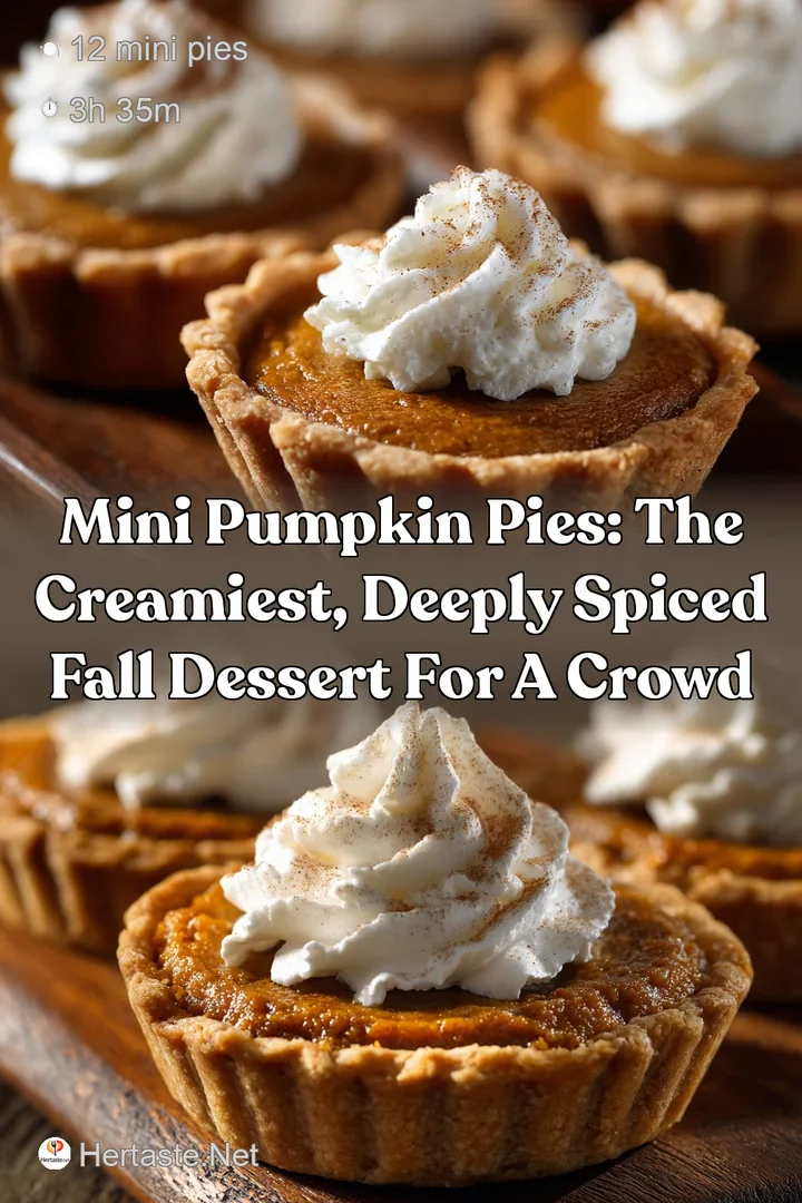 Mini Pumpkin Pies: The creamiest deeply spiced fall dessert for a crowd