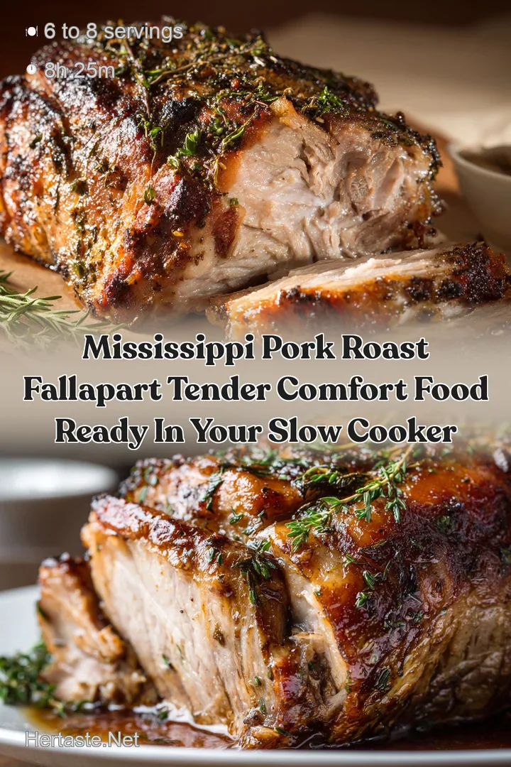 Mississippi Pork Roast FallApart Tender Comfort Food Ready in Your Slow Cooker