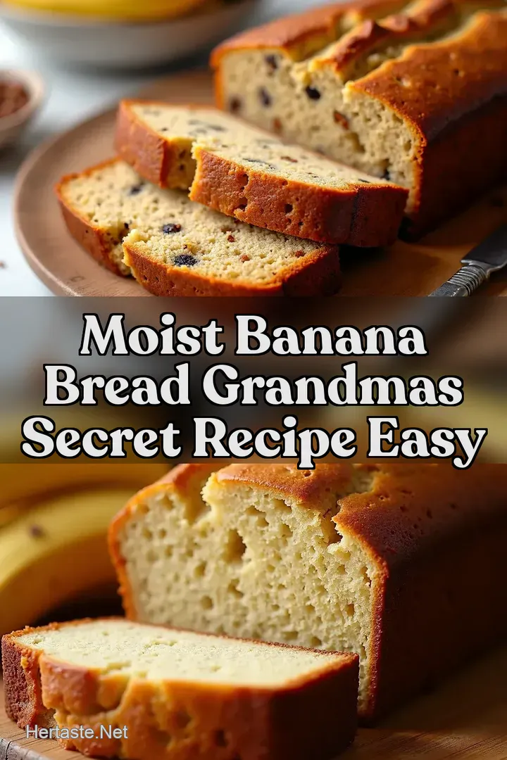 Moist Banana Bread Grandmas Secret Recipe Easy