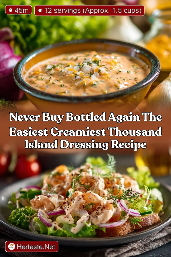 Never Buy Bottled Again The Easiest Creamiest Thousand Island Dressing Recipe
