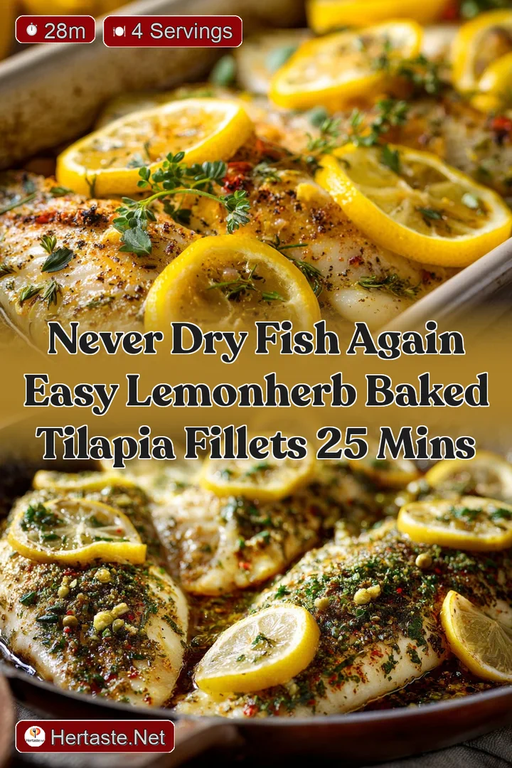 Never Dry Fish Again Easy LemonHerb Baked Tilapia Fillets 25 Mins