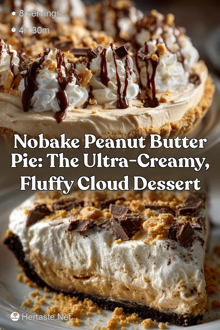NoBake Peanut Butter Pie: The Ultra-Creamy Fluffy Cloud Dessert