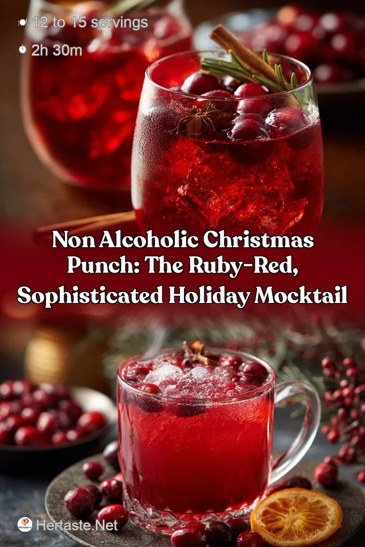 Non Alcoholic Christmas Punch: The Ruby-Red Sophisticated Holiday Mocktail