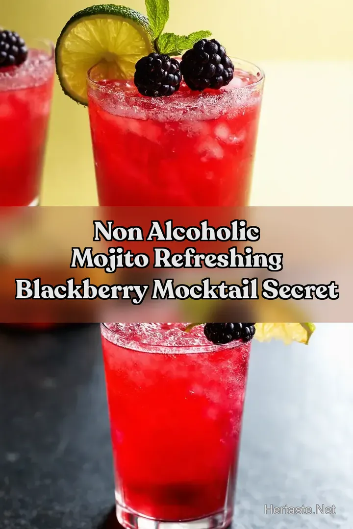 Non Alcoholic Mojito Refreshing Blackberry Mocktail Secret