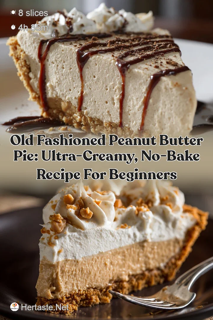 Old Fashioned Peanut Butter Pie: Ultra-Creamy No-Bake Recipe for Beginners