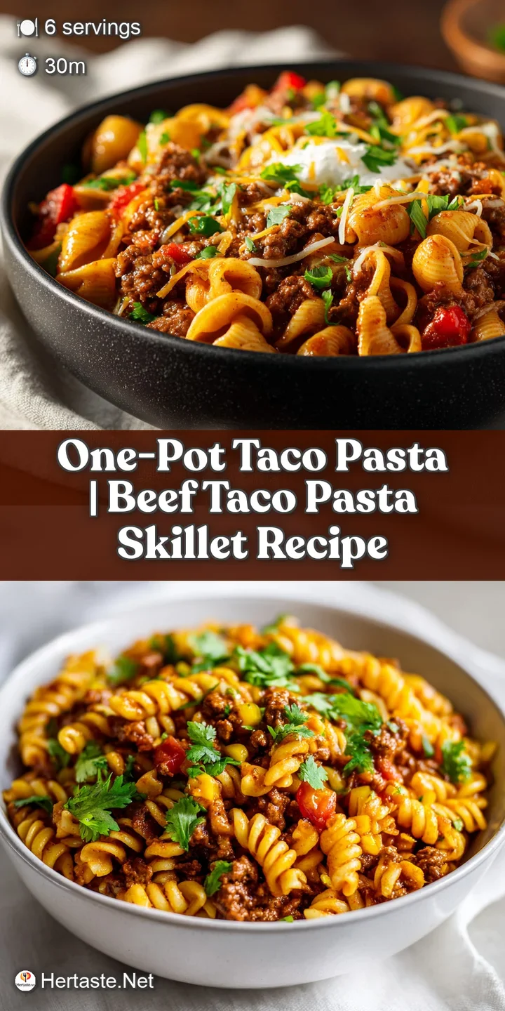 Close-up of tender pasta coated in a savory beef sauce, glistening with melted cheese and specks of chili.