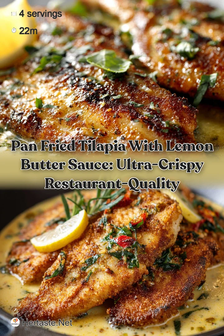 Pan Fried Tilapia with Lemon Butter Sauce: Ultra-Crispy Restaurant-Quality